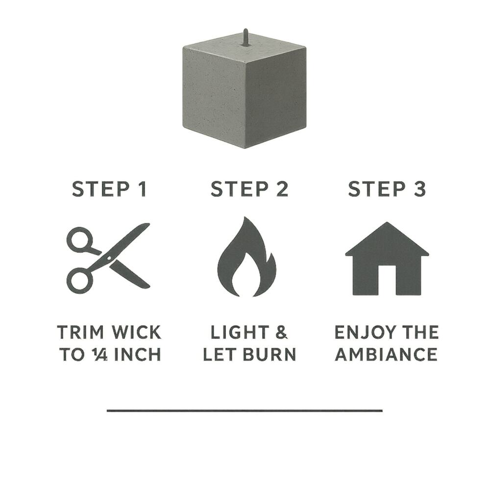 Soft Timber — Warm Vanilla Cedar Candle (Large Stone Block) — 14 oz / 35 oz - Picture 4 of 8